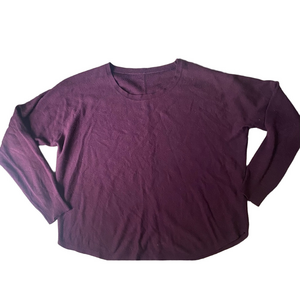 🎁 Women's Long Sleeve Burgundy Sweater